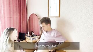 A couple enjoyed intimate sex before a gathering, finishing with a passionate climax