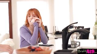 Madi Collins asks stepbro to feel better with cum
