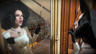 The tall and busty Lady Dimitrescu gets her pussy railed - Resident Evil Village Cosplay