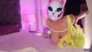 I was invited by an anime girl to her place, but things got wild!