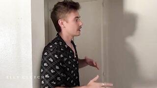 Two hot guys fucked my sister's two friends on the bed