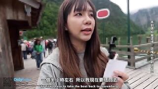 A cute girl got fucked by a reporter in a steamy vlog setup