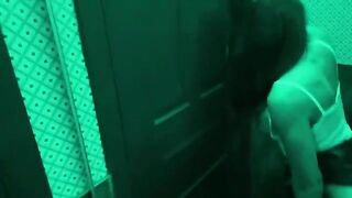 Roommate fucked in the toilet, a wild encounter!