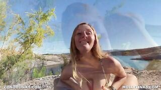 Epic big booty slut gets fucked hard on a sexy hike