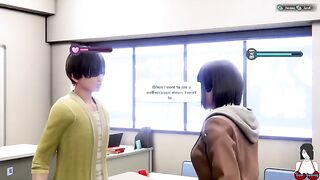 3D hentai school girl Yuna Room Girl in all sex scenes part 2