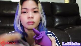 Playful Filipino beauty uses her Sohimi Rose vibrator for solo pleasure