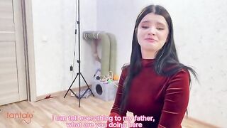 My stepmom checked my cock after her coffee with Tantaly