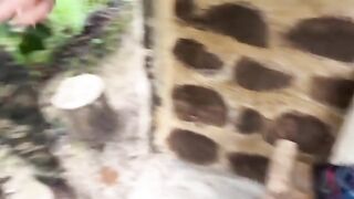 A couple got caught fucking in the jungle, damn!