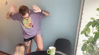 A fan does not miss a chance to get intimate with a famous DJ