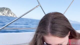 Babe cheated on her boyfriend with his friend on a yacht