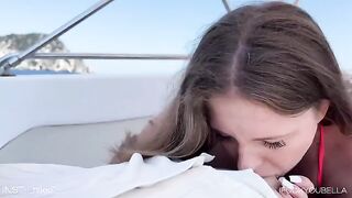 Babe cheated on her boyfriend with his friend on a yacht