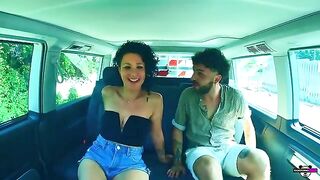 Foursome with Italian girls in a camper, hardcore action