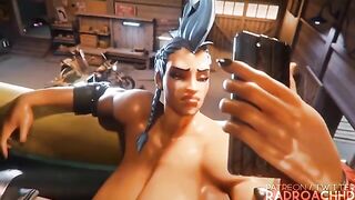 Junker Queen destroys Mei’s pussy in intense 3D animation, a wild ride!
