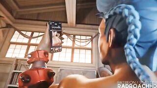 Junker Queen destroys Mei’s pussy in intense 3D animation, a wild ride!