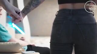 A surprise for her husband from a hot wife in threesome