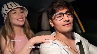 The girl broke off with her fiancé and destroyed the taxi driver's dick