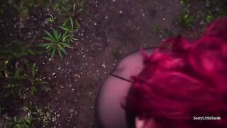 Met a girl with a big ass in the forest and fucked her hard