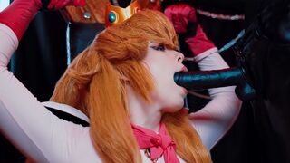 The plumber Mario caught Bowser fucking Princess Peach hard