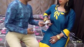 Busty aunty Desi Pari fucked for money with clear Hindi audio