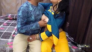 Busty aunty Desi Pari fucked for money with clear Hindi audio