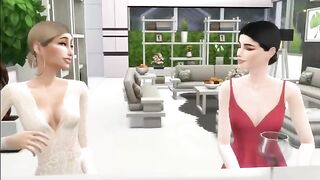 Hailey catches her girlfriend Selena cheating, a classic Sims 4 plot twist