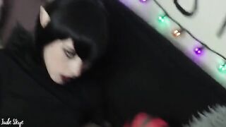 Mavis' First BJ Cum Swallow with FANGS - Hotel Transylvania Parody