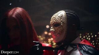 Four young adults serve Mistress Maitland in a captivating Deeper scene