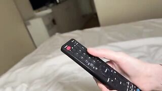 A red-haired girl is fucking with her young boyfriend