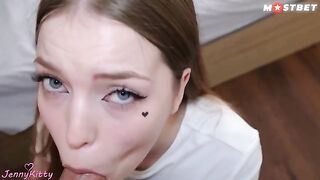 A delivery girl got fucked by a random stranger when she wasn’t expecting anyone home