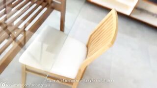I cum on naked pics of my hot student-neighbor and gave a huge cumshot on her face
