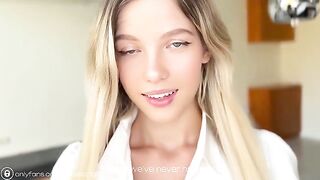 I cum on naked pics of my hot student-neighbor and gave a huge cumshot on her face
