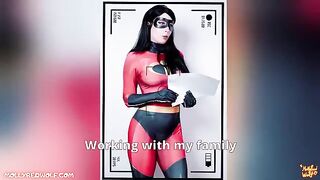 The casting of a porn actress, featuring Violet Parr from The Incredibles
