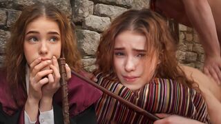Hermione Granger accidentally uses the Forbiddded Spell Clittoria Stimulosa on Nicolas Flamel