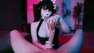 The mysterious MollyRedWolf tests her lover's willpower in a thrilling encounter