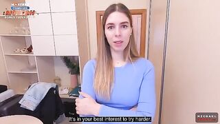 The stepmom gave the boy her juicy pussy so he wouldn't tell