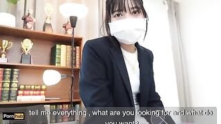 The gardener fucked the Asian teacher Mya Mya in the classroom