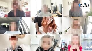 A young cute babe got fucked on a zoom meeting