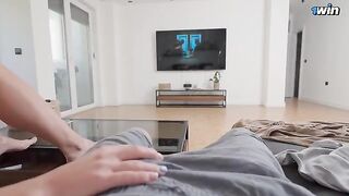 My stepsister services my big dick when parents aren’t home