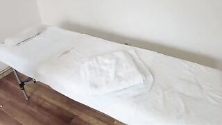 A masseur screwed a young girl while her husband was waiting outside