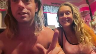A muscular guy is fucking his girlfriend in Michigan summer