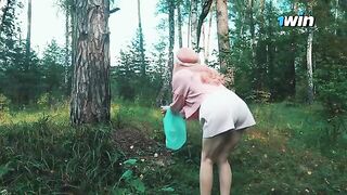 A beautiful woman got lost in the forest and met a forester with impressive attributes