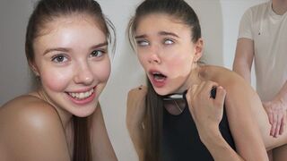 The guy fucked the cute amateur in doggy style until he came