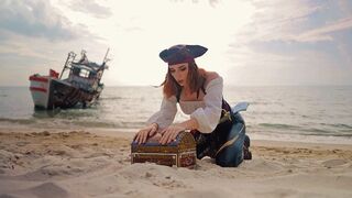 The real treasure was under the panties of Captain Sweetie Fox, a stunning redhead known for her captivating performances and erotic cosplay