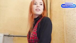 A busty woman met a YouTuber and got intimate at his place