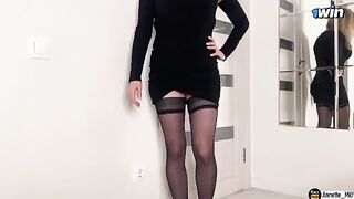 My stepmom checked my cock after our conversation