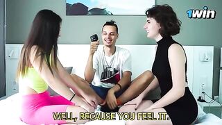 Lesbian couples guess body parts with a sensual twist