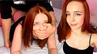 The couple cannot restrain themselves and begin to engage in passionate sex