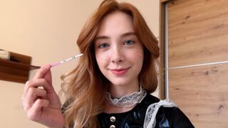 What to do if maid is preggo after creampie? Fuck her hard!