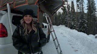 I got fucked by a slutty stranger in her tent while camping