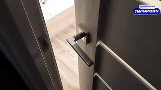 I was spying on my stepsister, she saw and sucked me